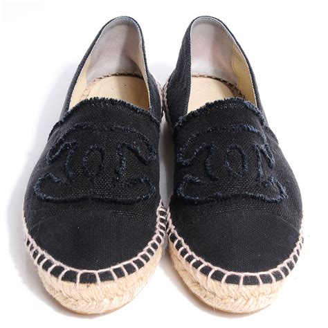 chanel brown espadrilles|chanel espadrilles all black.